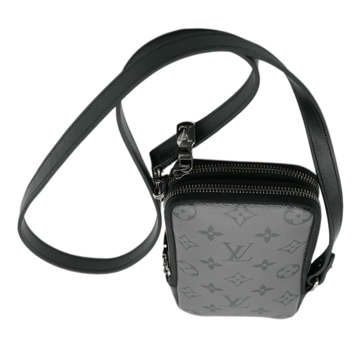 Louis Vuitton Reverse Monogram Eclipse Canvas Double Phone Pouch NM