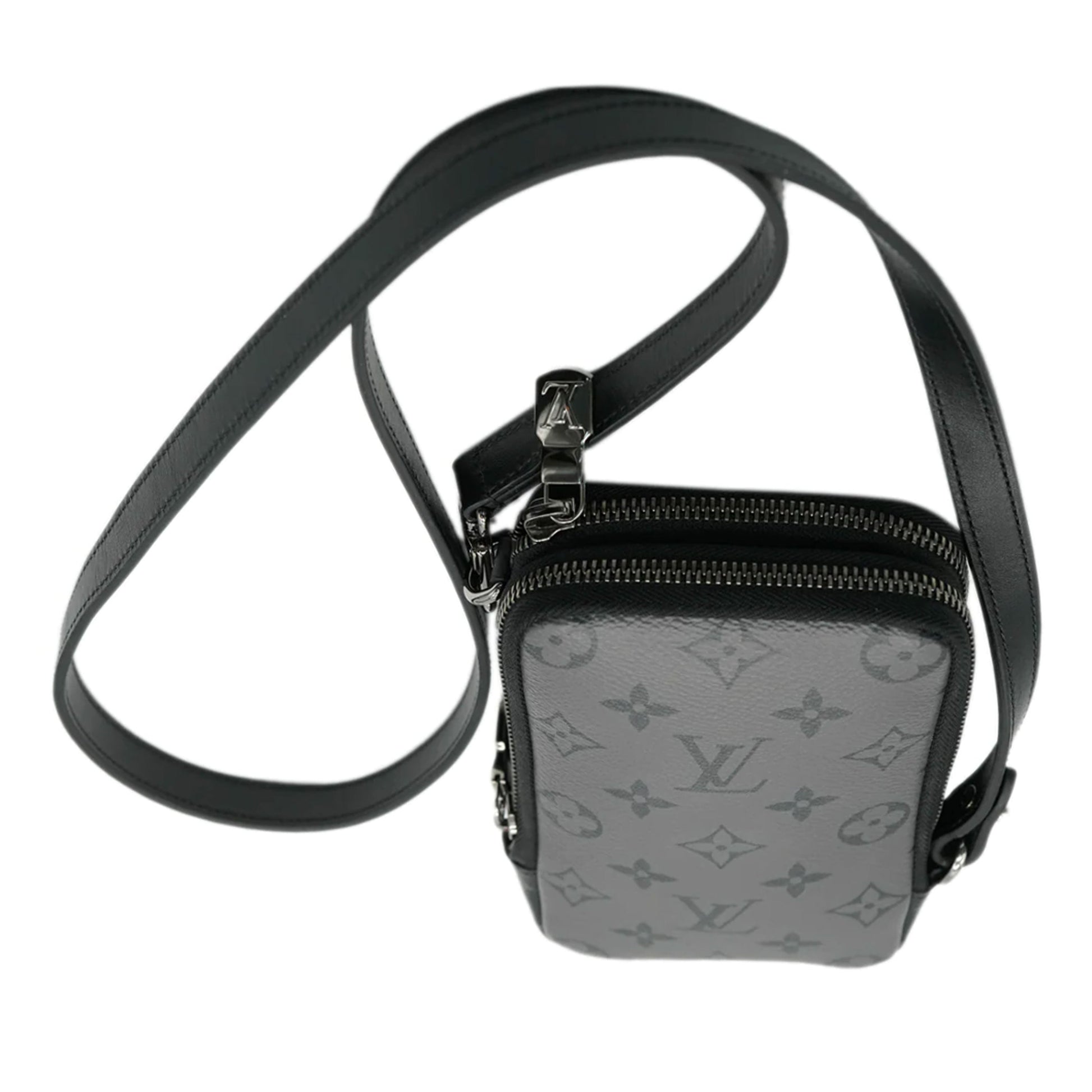 Louis Vuitton Reverse Monogram Eclipse Canvas Double Phone Pouch NM