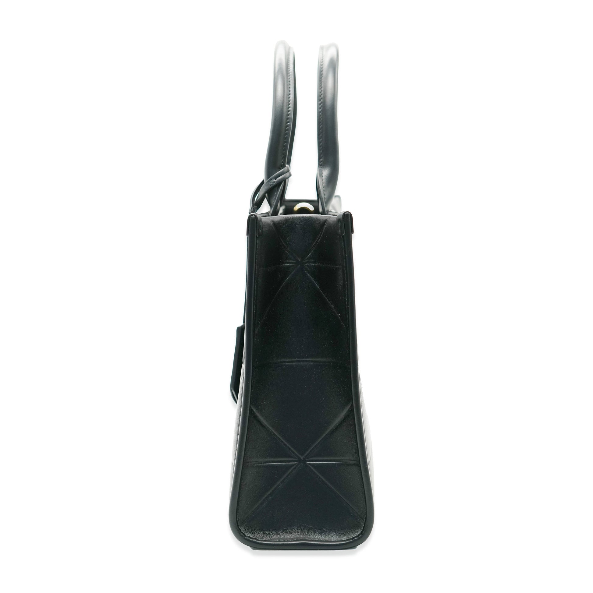 PRADA Black Soft Calfskin Small Symbole Tote