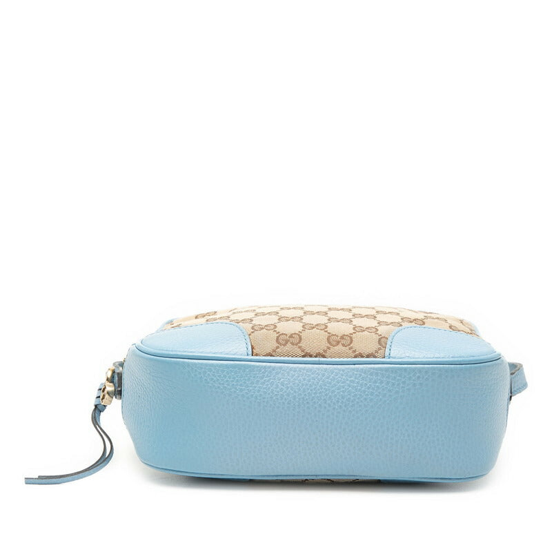 Gucci GG Canvas Canvas Leather Shoulder Bag