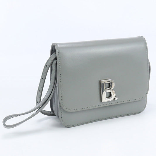 BALENCIAGA B.Logo Shoulder Bag Crossbody Bags leather gray Women