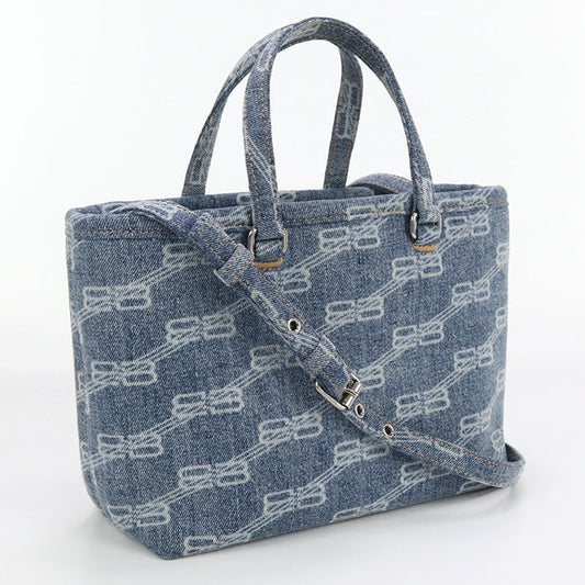 BALENCIAGA 702699 2WAYTote Bag Tote denim blue Women
