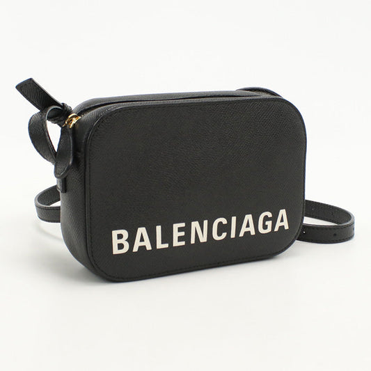 BALENCIAGA 608653 Shoulder Bag Every day Camera Bag Pochette leather black Women