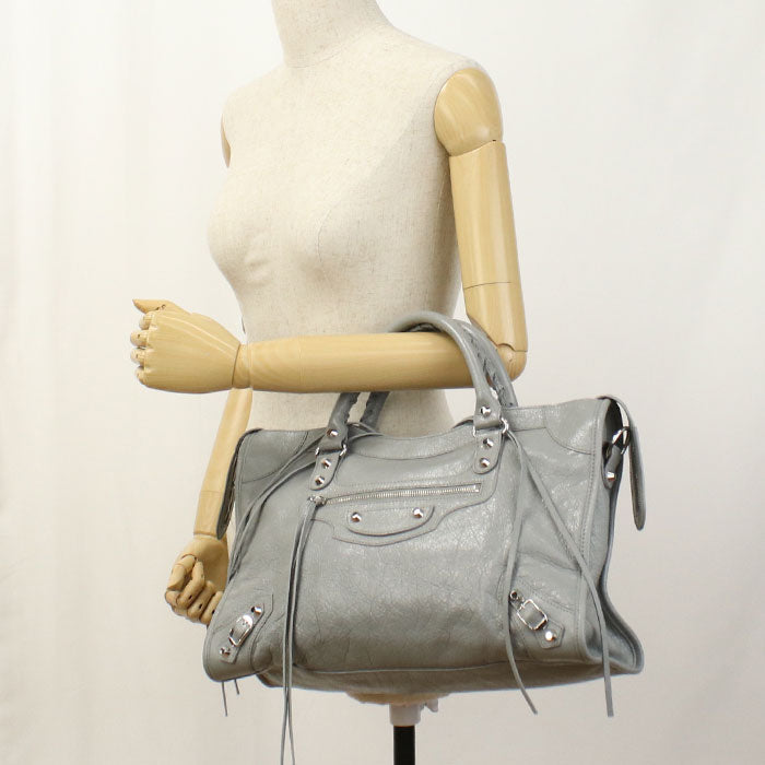 BALENCIAGA 505550 2WAY handbag Handbag lambskin gray Women