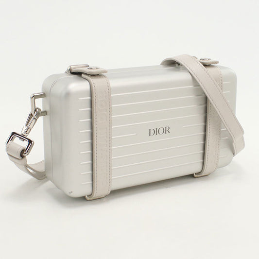 Dior 2DRCA295YWT Personal Crossbody Bag collaboration aluminum silver unisex