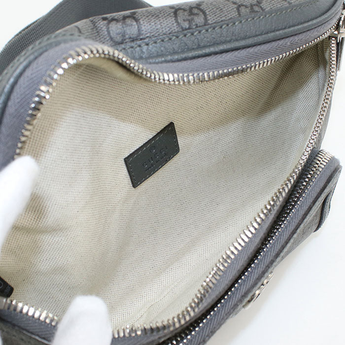 GUCCI Belt bag Ofidia body bag GG Supreme Canvas Gray mens