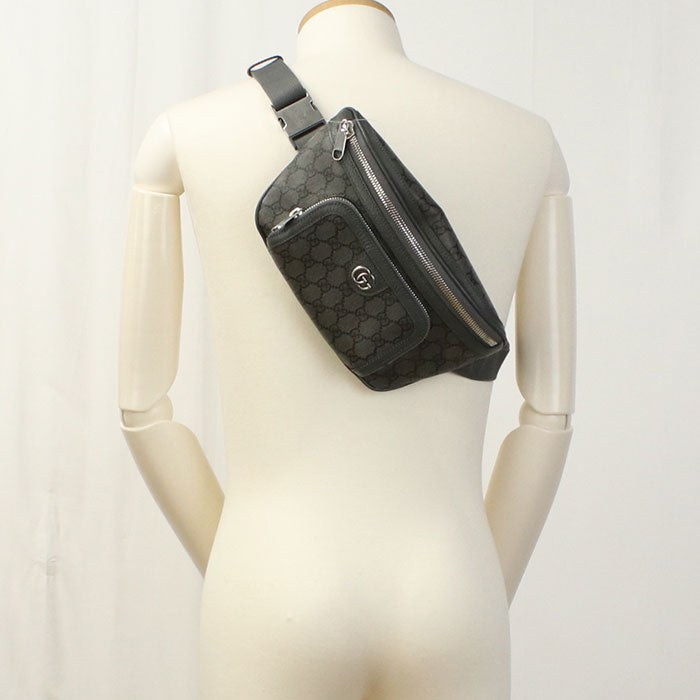 GUCCI Belt bag Ofidia body bag GG Supreme Canvas Gray mens