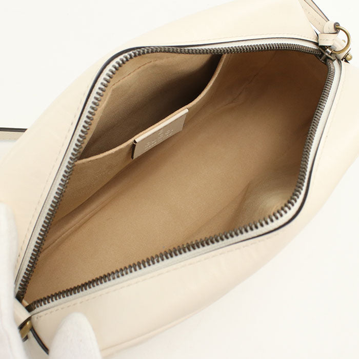 GUCCI 447632 Small camera bag GG Marmont Diagonal shoulder bag white Women