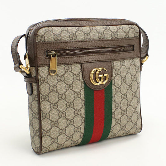 GUCCI 547926 Small Ofidia Diagonal Shoulder Bag GG Supreme beige unisex