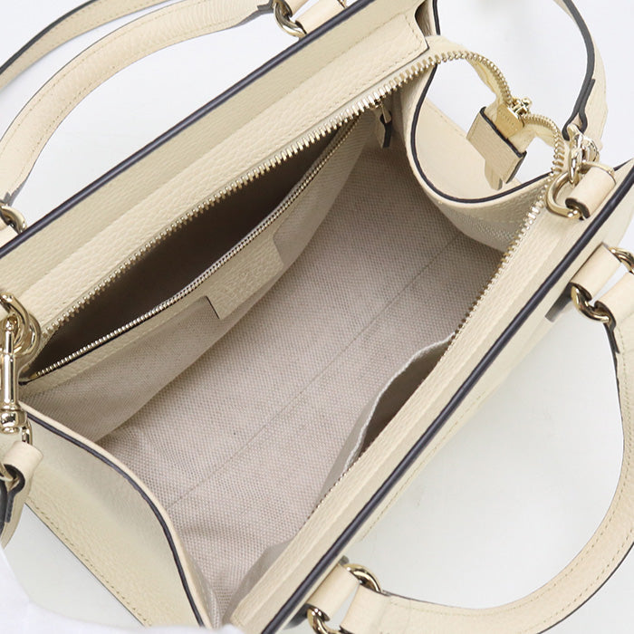 GUCCI 607722 CAO0G 9522 Soho Tote Bag leather white Women