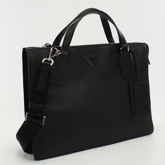 PRADA 2VG041 2WAYTote Bag/hand bag leather Black mens