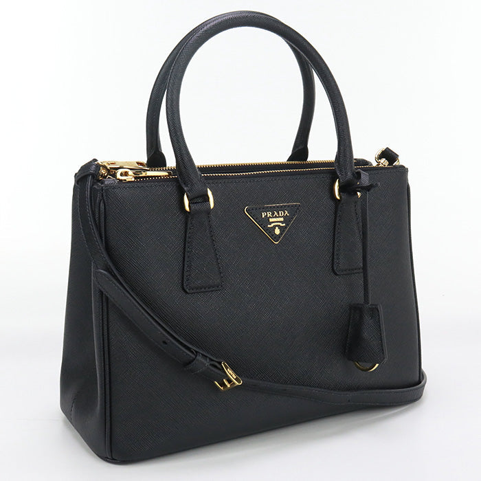 PRADA 1BA863 Tote Bag Galleria 2WAYTote Bag leather black Women