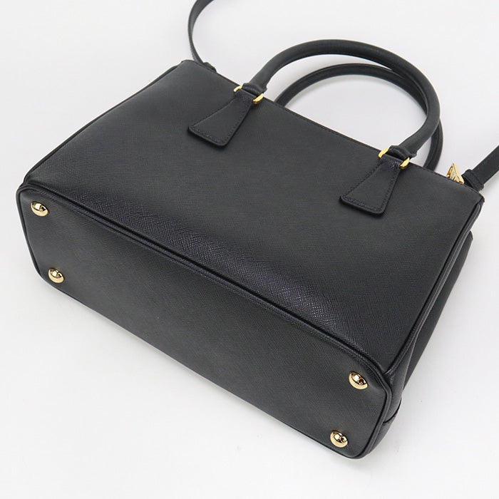 PRADA 1BA863 Tote Bag Galleria 2WAYTote Bag leather black Women