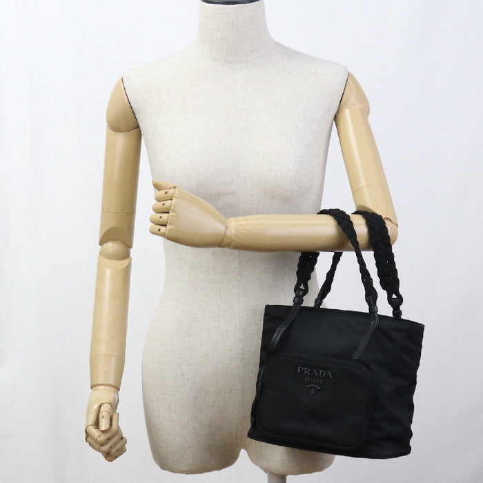 PRADA 2WAY Tote Bag Nylon black mens