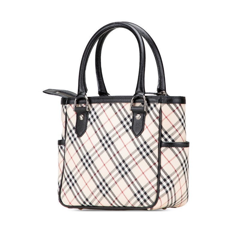 Burberry Nova Check Canvas Leather Handbag