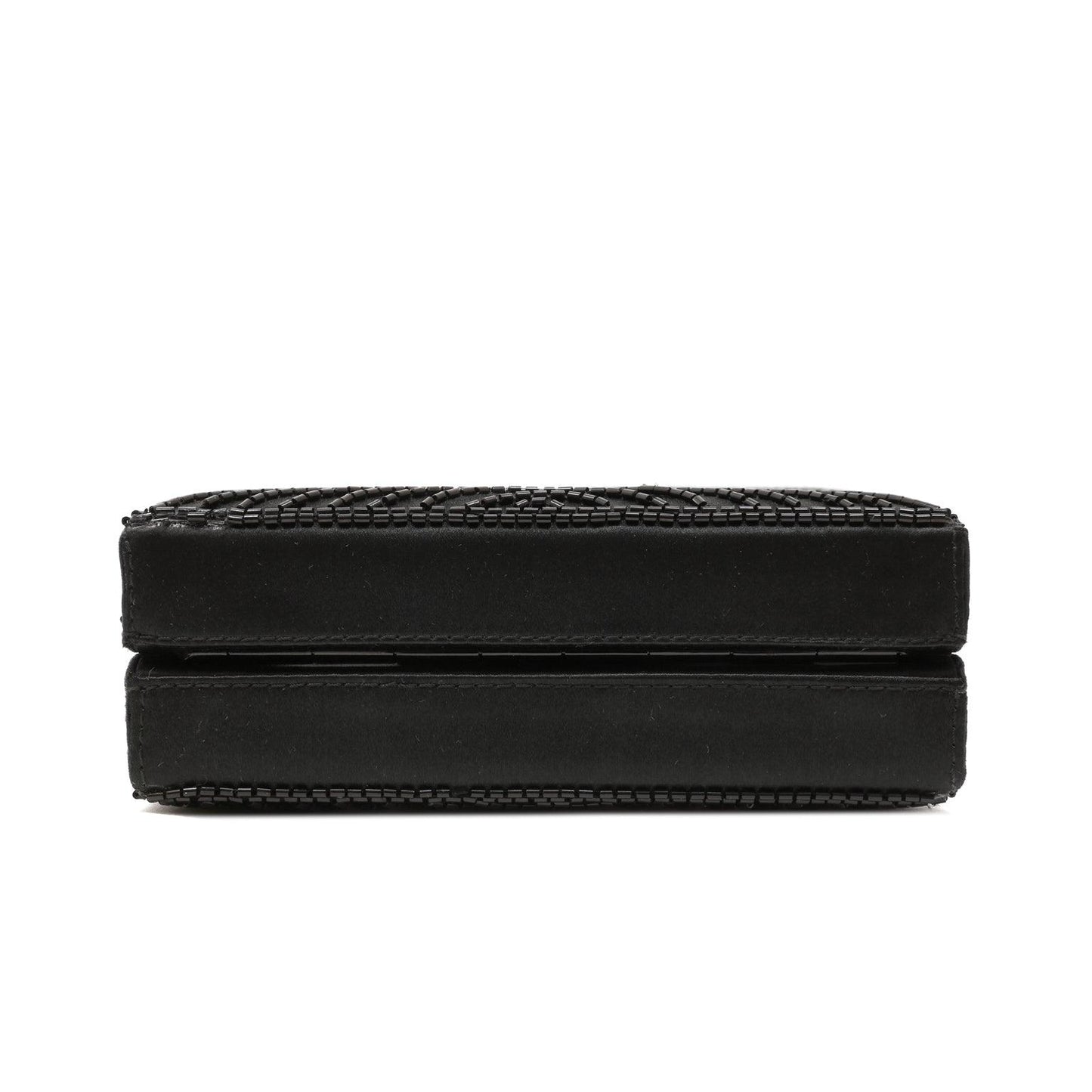 Chanel Black Beaded Mini Box Evening Bag