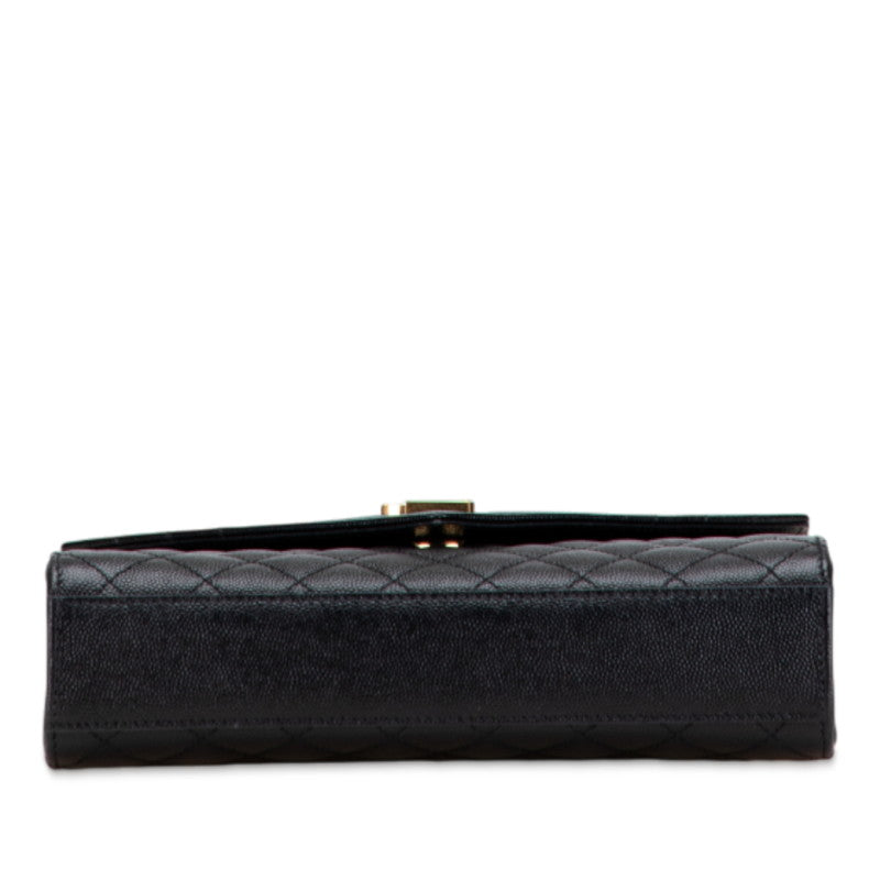 Saint Laurent Envelope Medium Leather Shoulder Bag