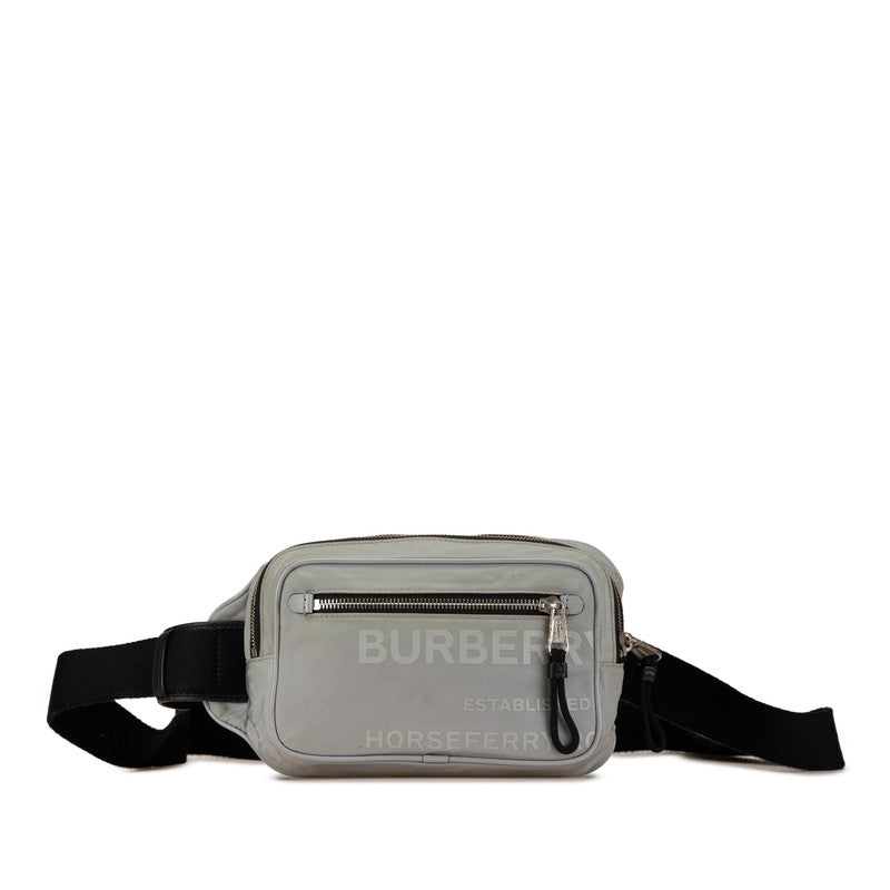 Burberry Horseferry Nylon Leather Waist Bag