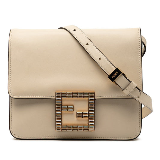 Fendi FENDI FAB Leather Shoulder Bag