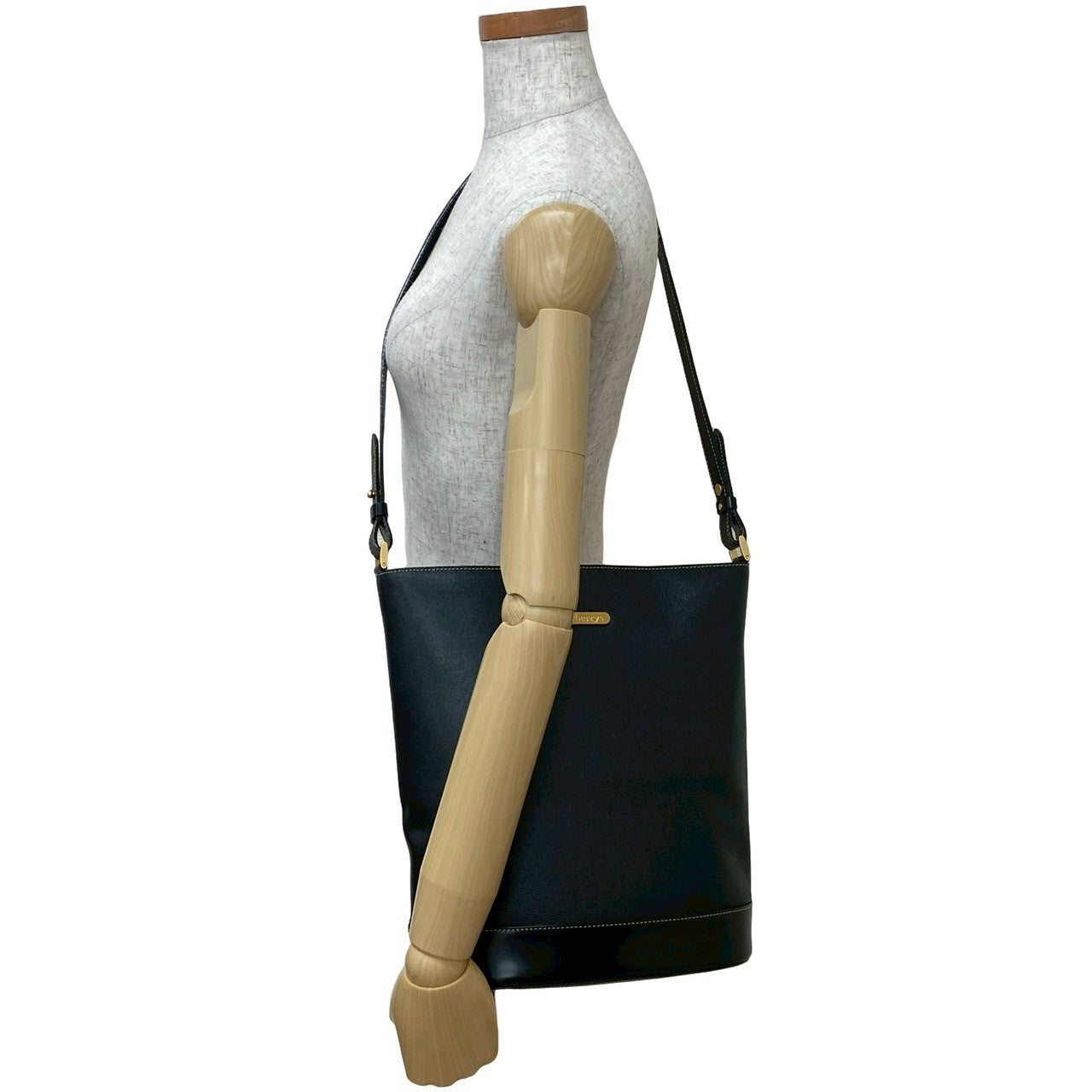Burberrys Leather Shoulder Bag
