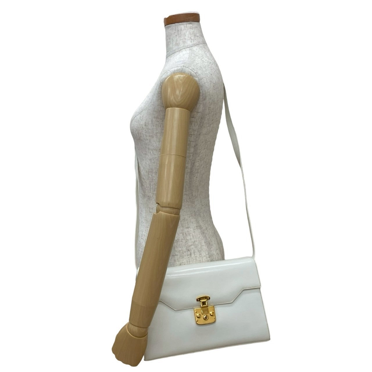 Gucci Lock Calf Leather Shoulder Bag