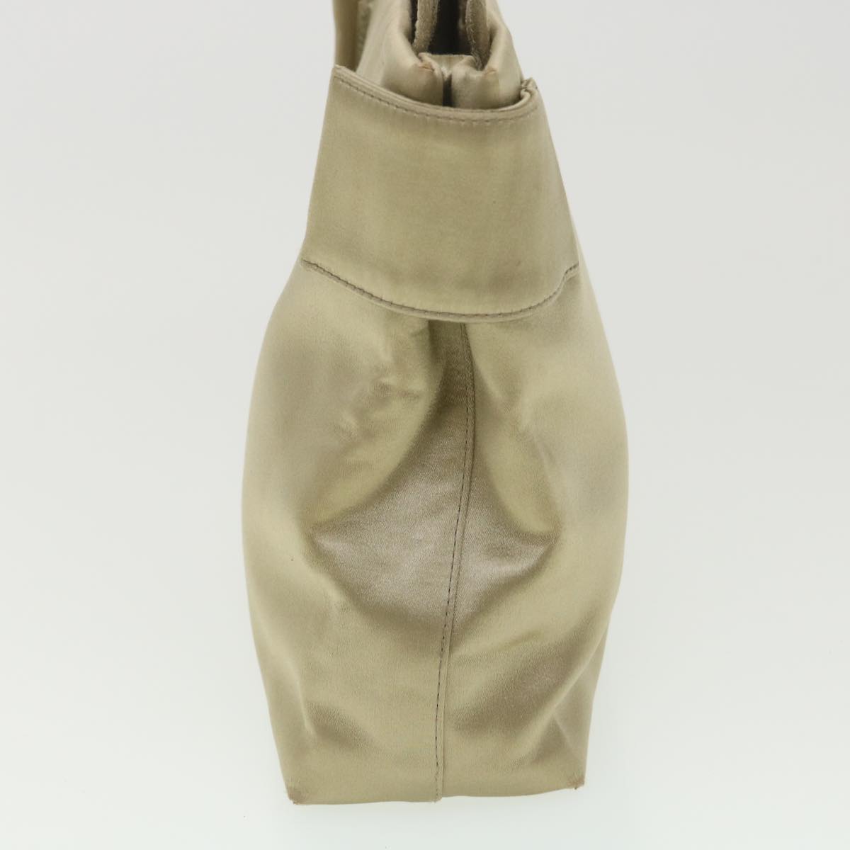Prada Hand Bag Satin Beige