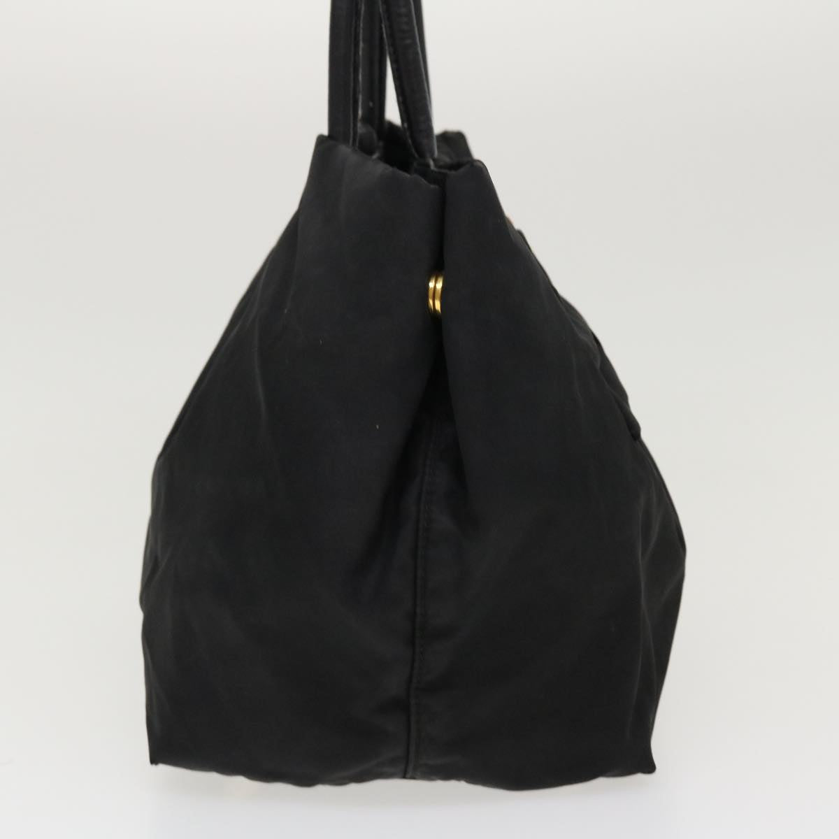 PRADA Hand Bag Nylon Black Auth