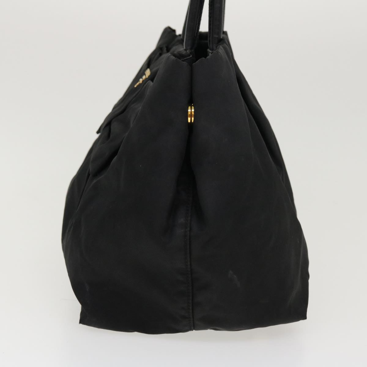 PRADA Hand Bag Nylon Black Auth