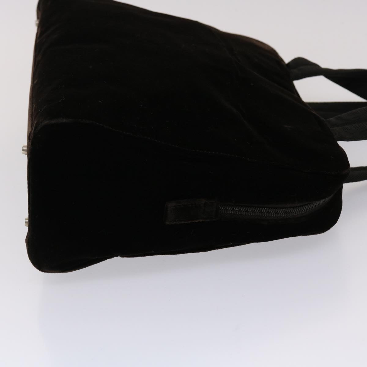 Prada Tote Bag Velor Brown