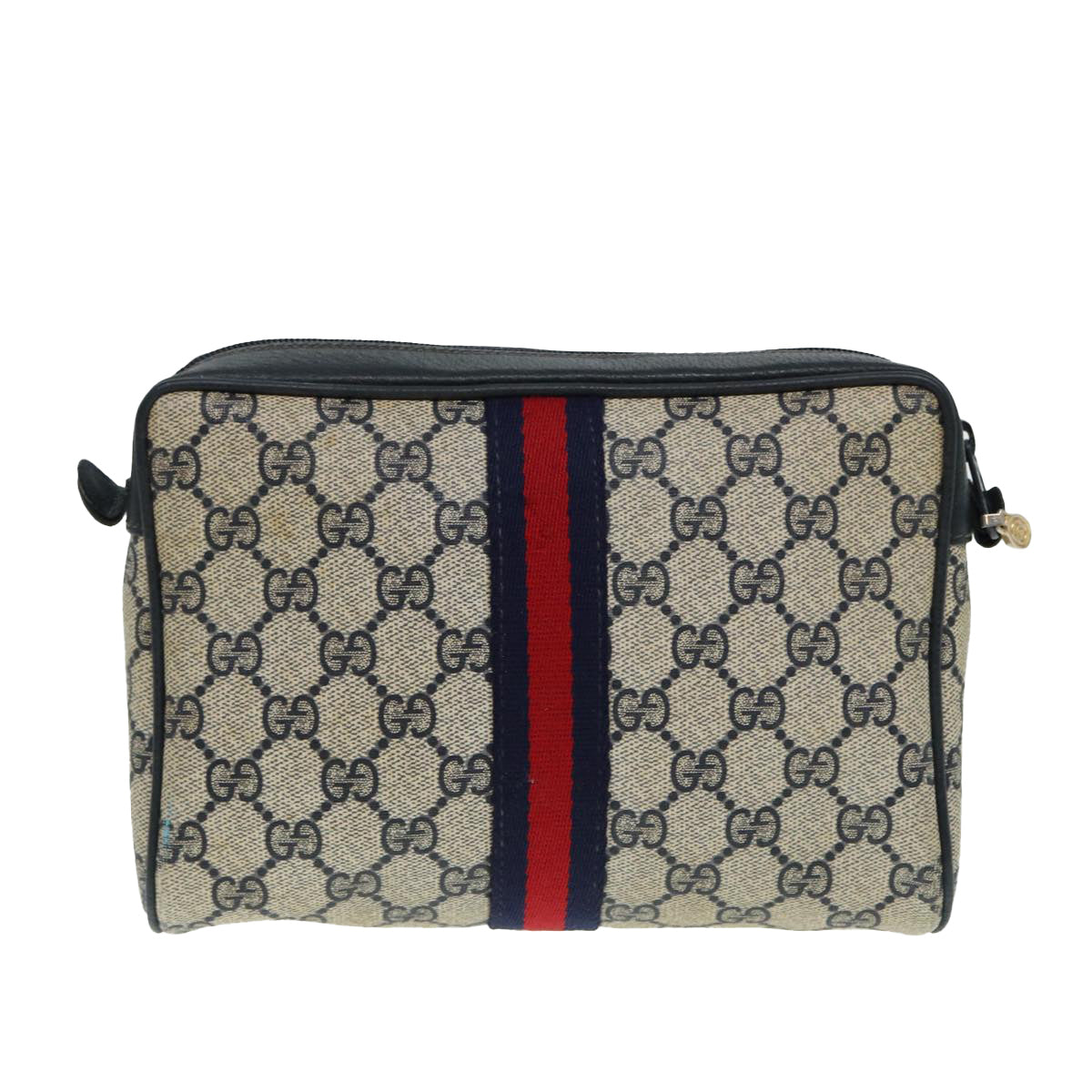 Gucci Leather Canvas Clutch