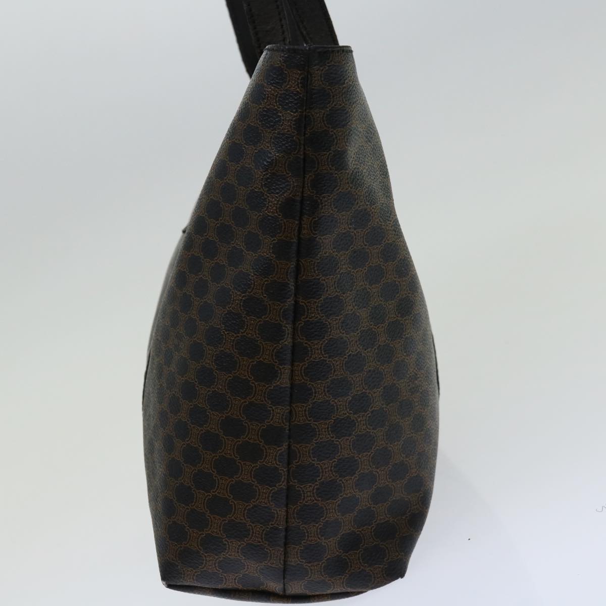 Luxury CELINE Macadam Canvas Tote Bag PVC Black Brown 11411