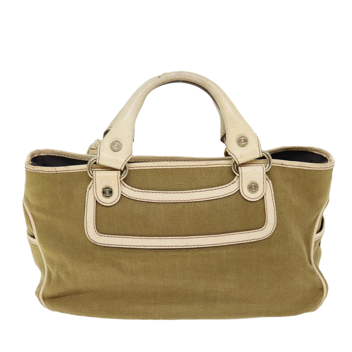 Luxury CELINE Boogie bag Hand Bag Canvas Brown 12351