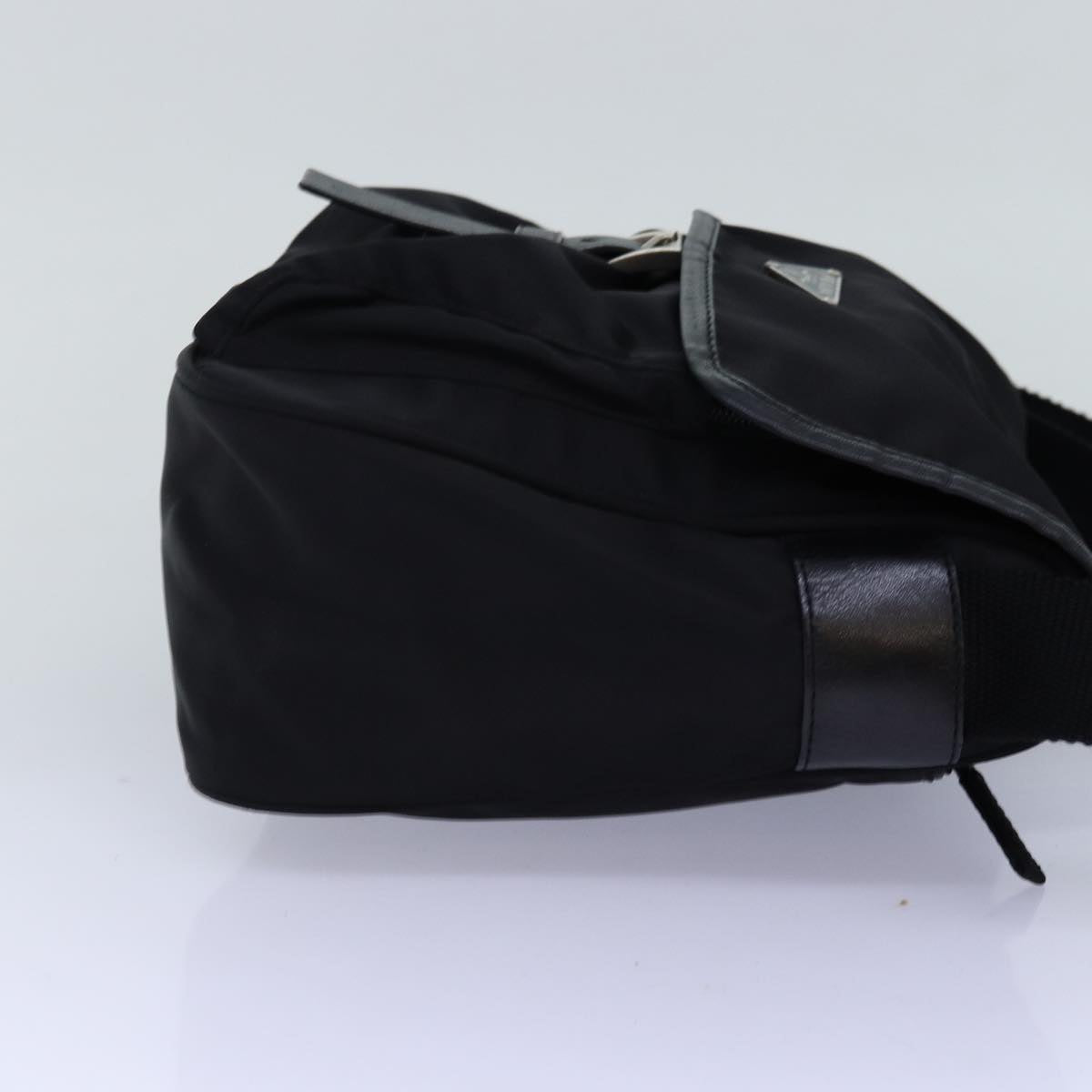 PRADA Shoulder Bag Nylon Black Auth yk12365