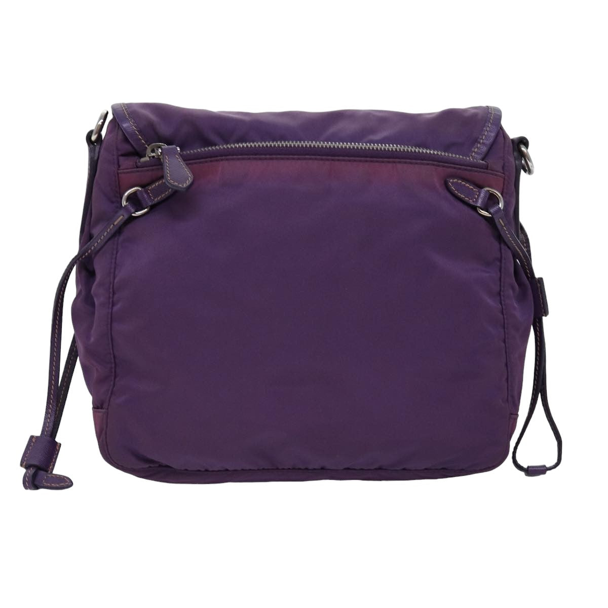 PRADA Shoulder Bag Nylon Purple Auth yk12728