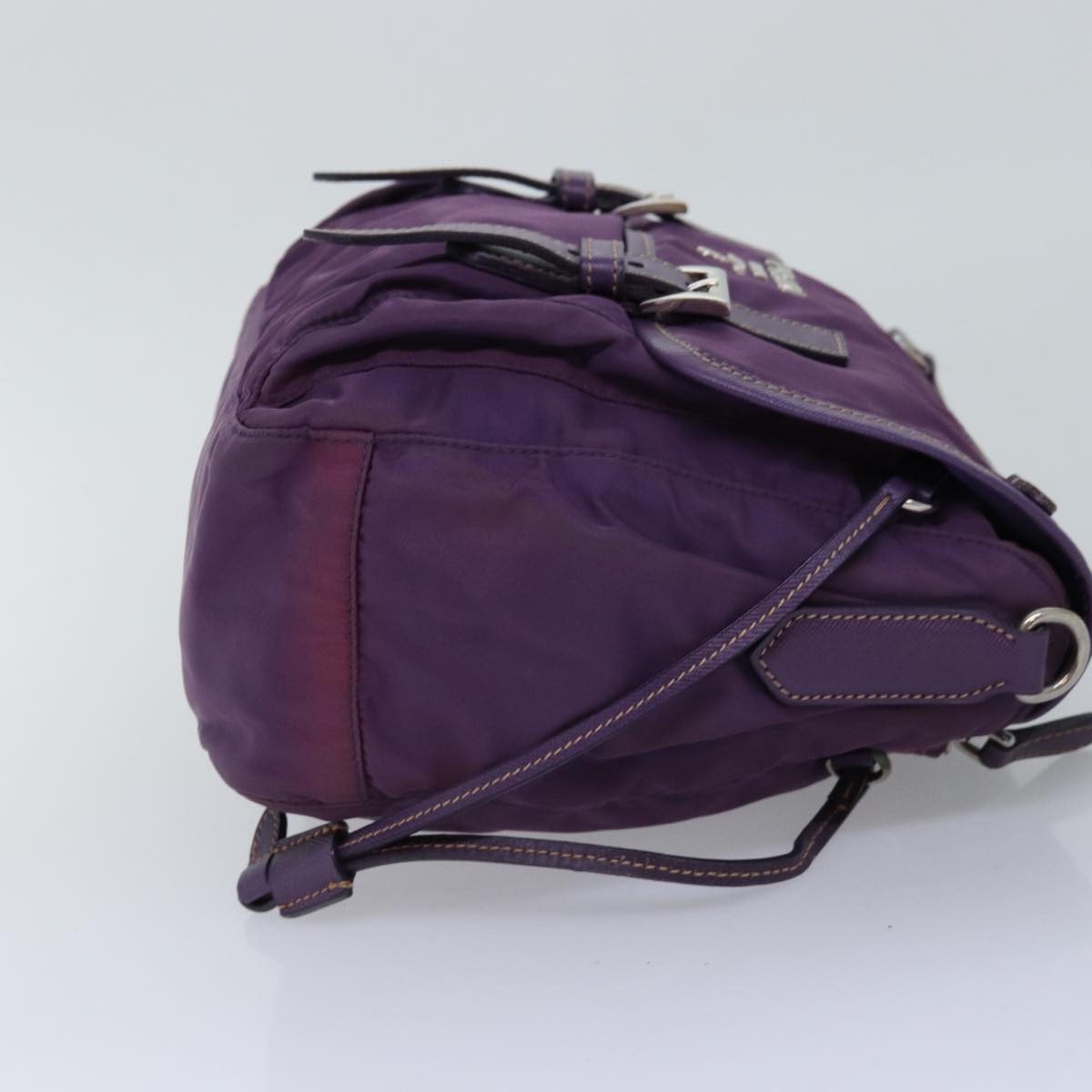PRADA Shoulder Bag Nylon Purple Auth yk12728