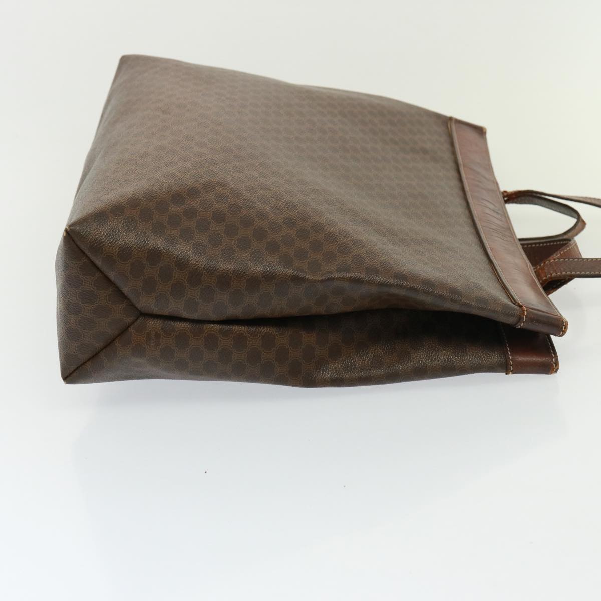Luxury CELINE Shoulder Macadam Canvas Hand Bag PVC 3Set Brown 12914
