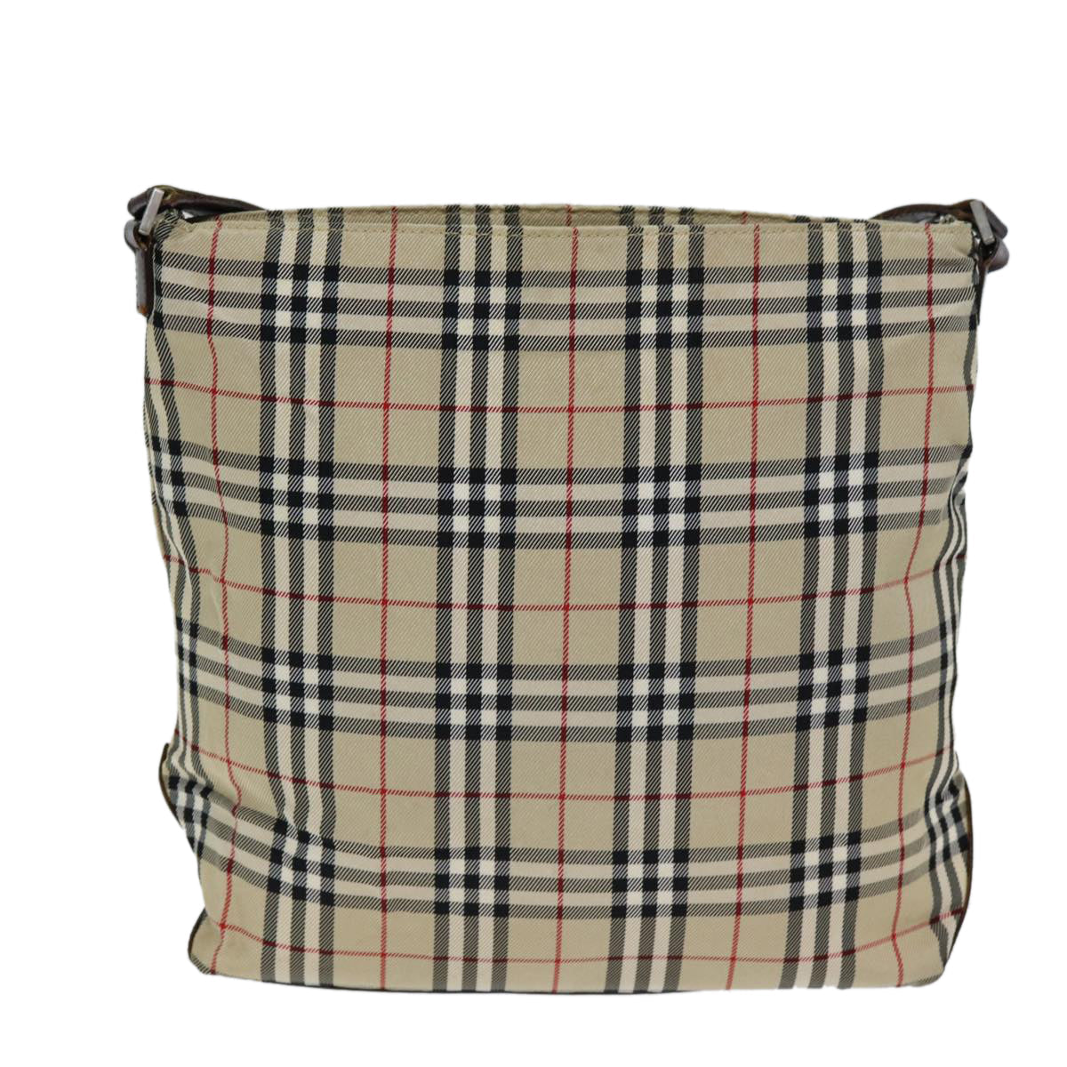 Burberry Nova Check Blue Label Shoulder Bag Canvas Beige Auth yk13010