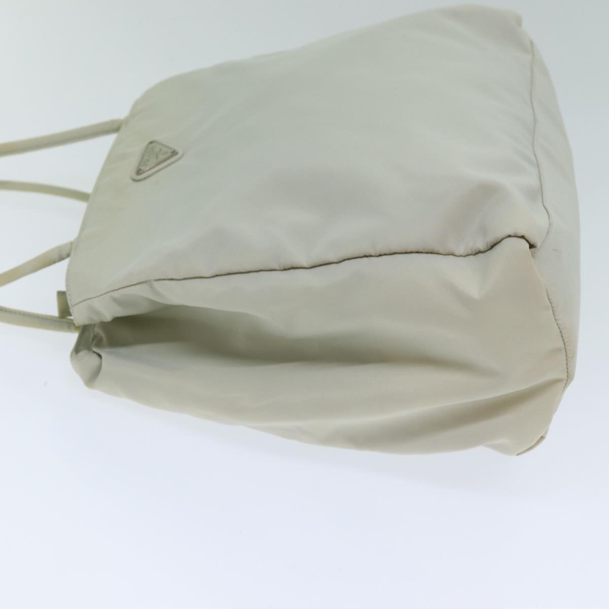 PRADA Hand Bag Nylon Gray Auth