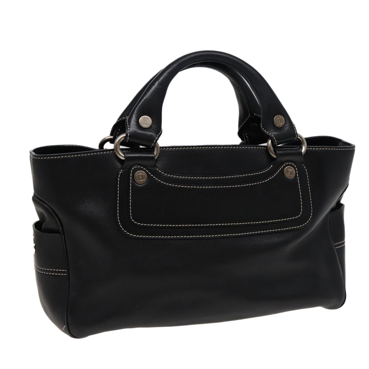 Luxury CELINE Boogie bag Hand Bag Leather Black 13395