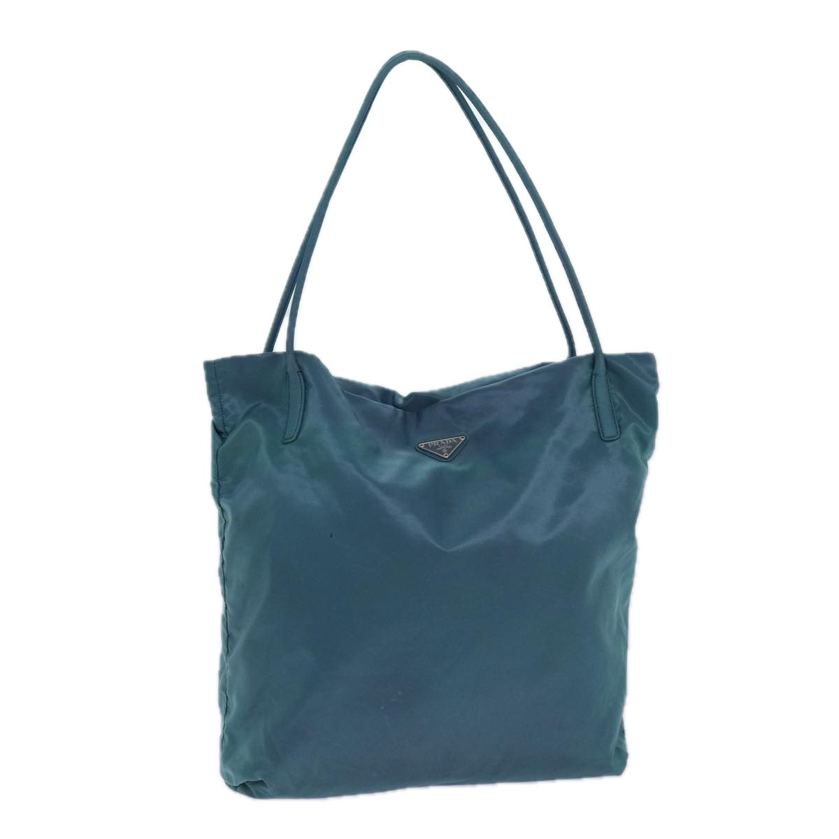 PRADA Tote Bag Nylon Blue Auth