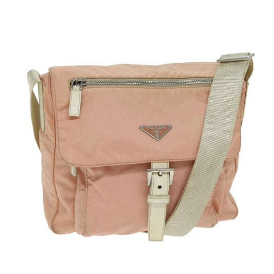 PRADA Shoulder Bag Nylon Pink Auth