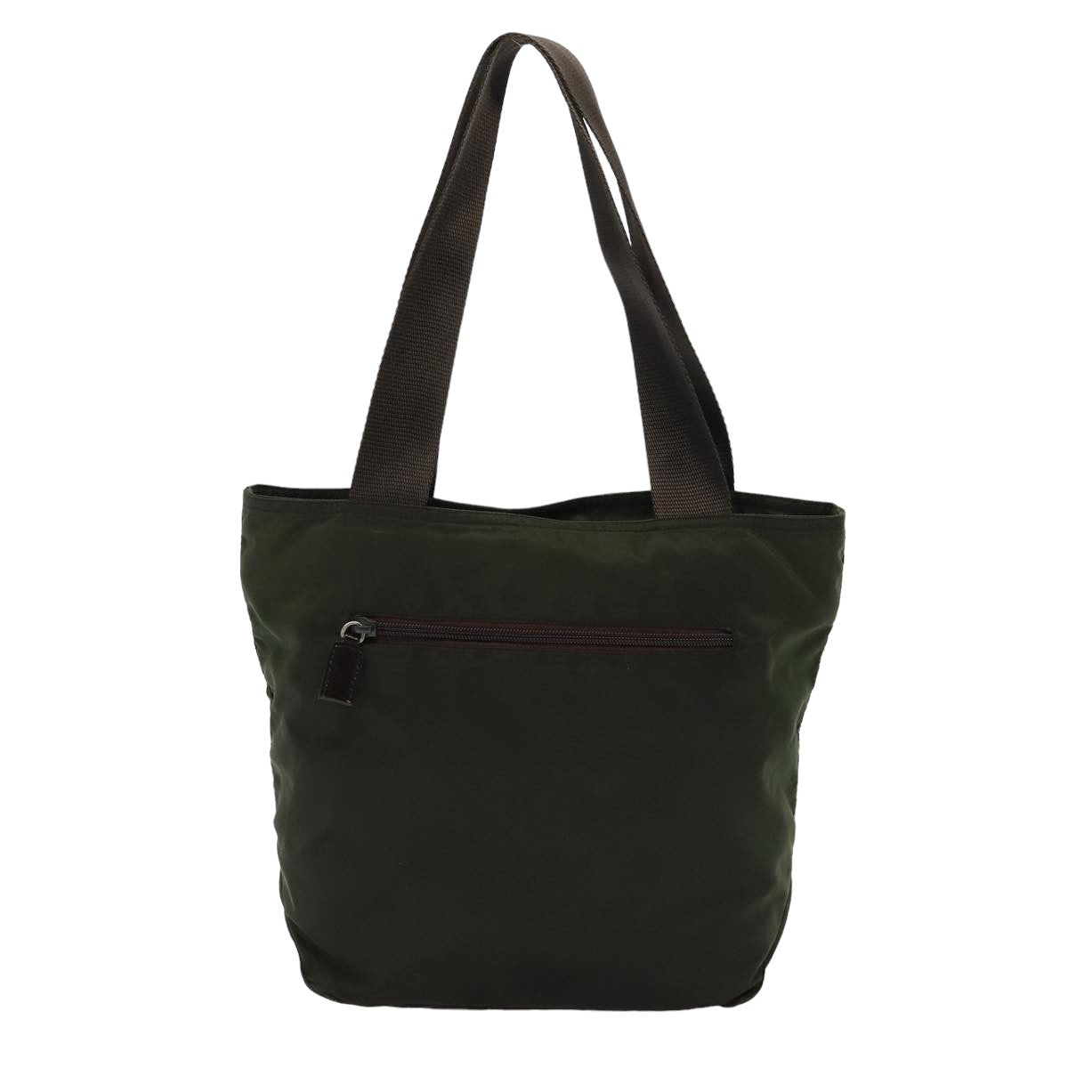 PRADA Tote Bag Nylon Khaki Auth