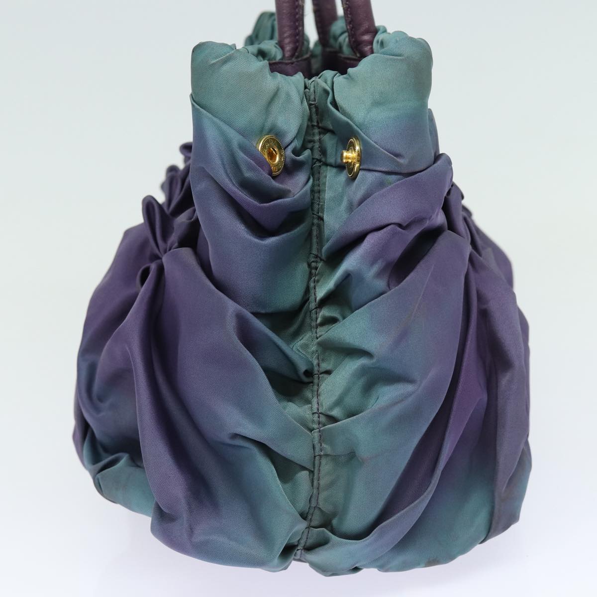 PRADA Hand Bag Nylon Purple Auth