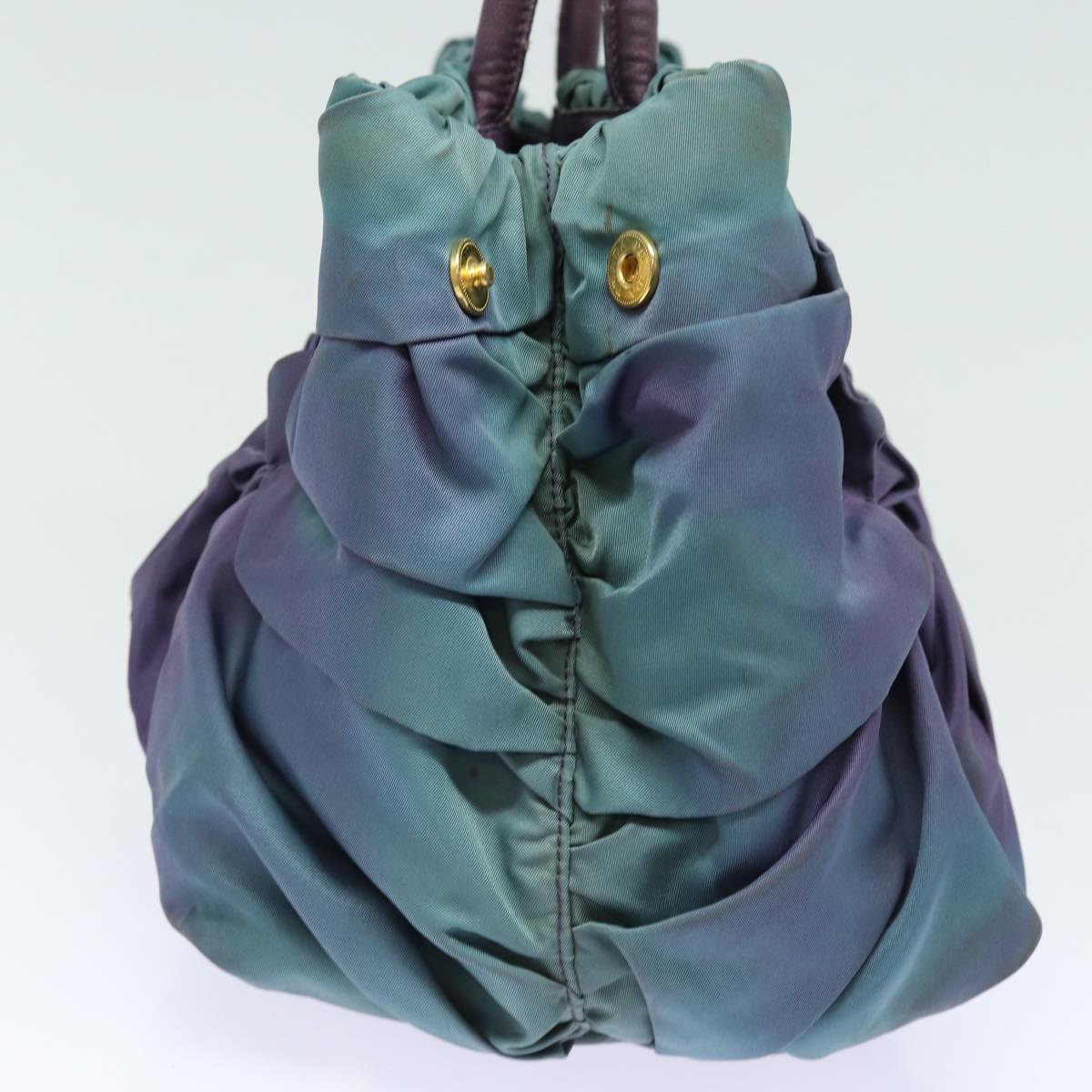 PRADA Hand Bag Nylon Purple Auth