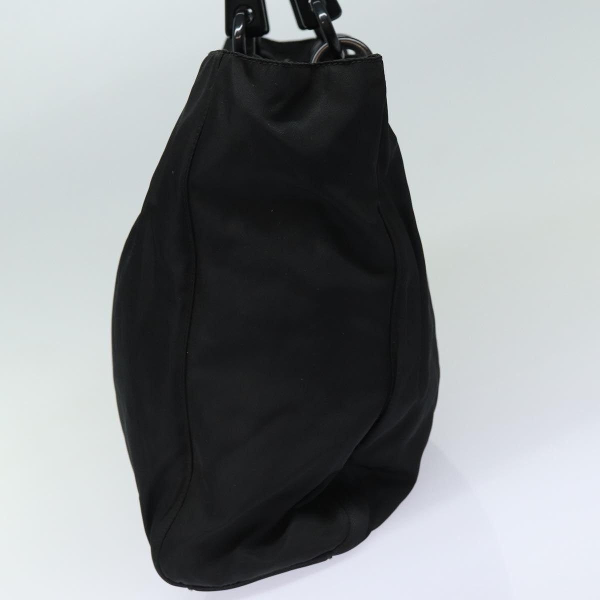 PRADA Hand Bag Nylon Black Auth