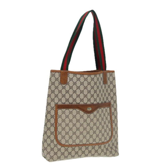 Gucci Leather Canvas Tote