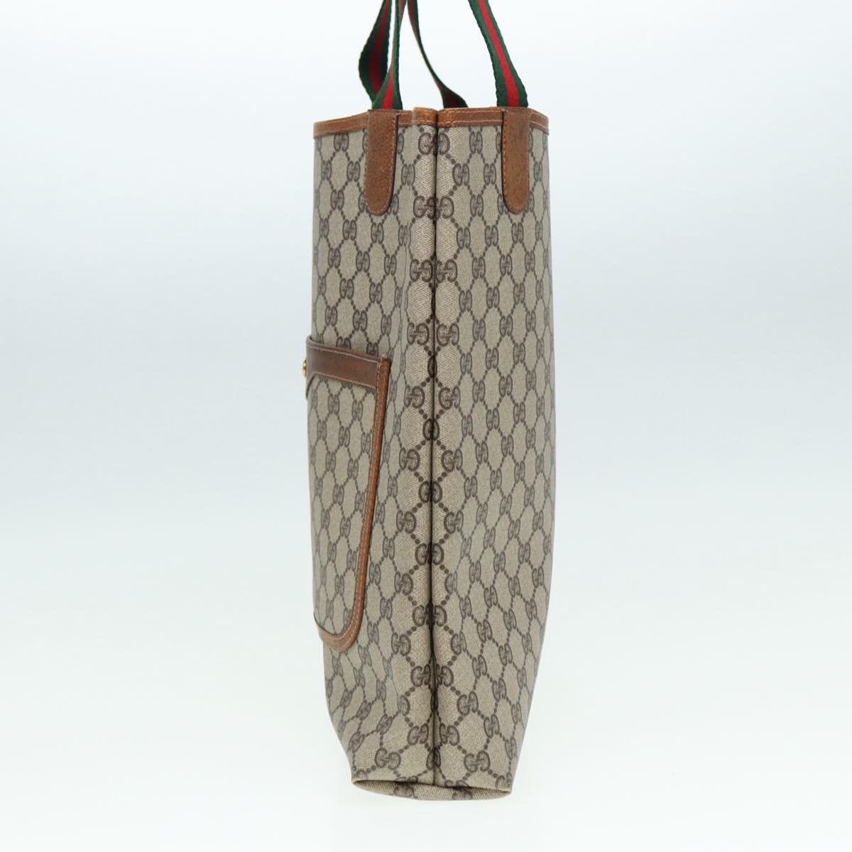 Gucci Leather Canvas Tote