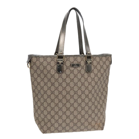 Gucci Leather Canvas Tote