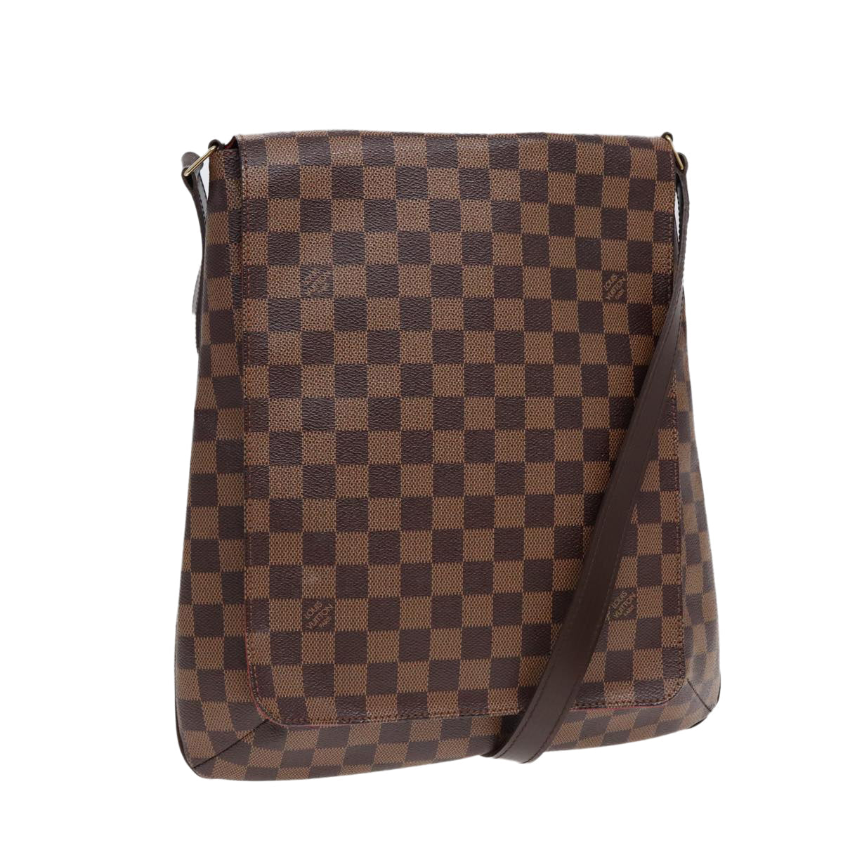 LOUIS VUITTON Damier Ebene Mtte Shoulder Bag N51302 LV Auth yk14306