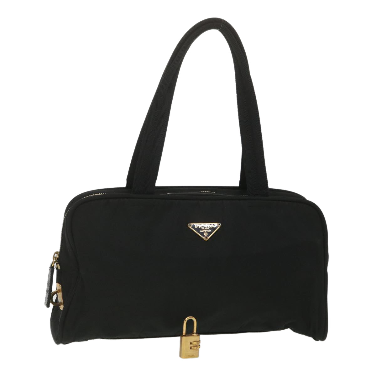 Prada Semi-Shoulder Shoulder Bag Nylon Black